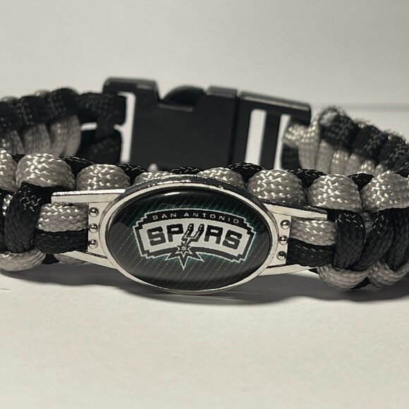 San Antonio Spurs NBA Paracord Bracelet NEW - Picture 1 of 2